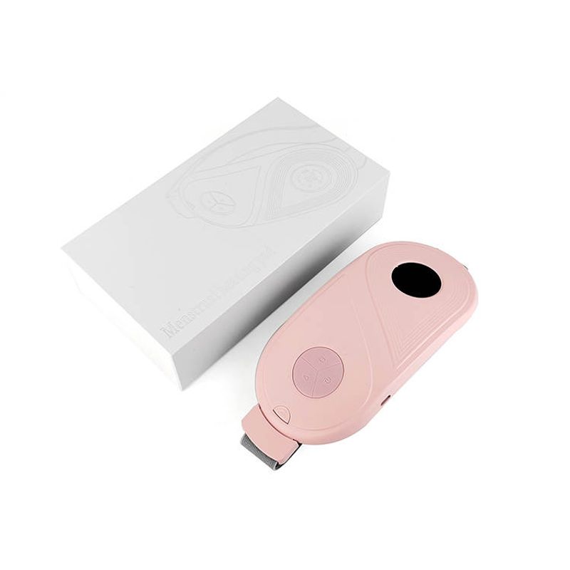 Ingrijire personala si Cosmetice - Sanatate si wellness - Articole wellness - Aparate si dispozitive de masaj - Centura abdominala cu incalzire si masaj, CRISTALIS SALE™, anti dureri menstruale si lombare, reincarcabila, alb - Infinity.ro