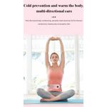 Ingrijire personala si Cosmetice - Sanatate si wellness - Articole wellness - Aparate si dispozitive de masaj - Centura abdominala cu incalzire si masaj, CRISTALIS SALE™, anti dureri menstruale si lombare, reincarcabila, alb - Infinity.ro