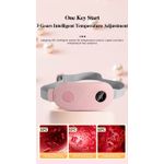 Ingrijire personala si Cosmetice - Sanatate si wellness - Articole wellness - Aparate si dispozitive de masaj - Centura abdominala cu incalzire si masaj, CRISTALIS SALE™, anti dureri menstruale si lombare, reincarcabila, alb - Infinity.ro