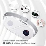 Ingrijire personala si Cosmetice - Sanatate si wellness - Articole wellness - Aparate si dispozitive de masaj - Centura abdominala cu incalzire si masaj, CRISTALIS SALE™, anti dureri menstruale si lombare, reincarcabila, alb - Infinity.ro