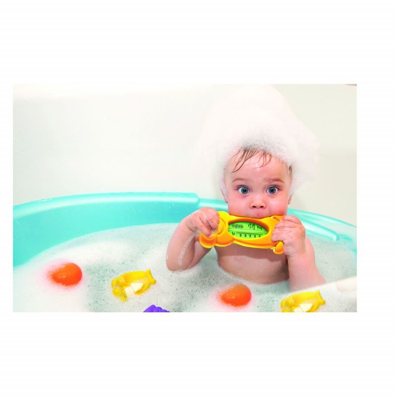 Jucarii, Copii si Bebe - Igiena si ingrijire - Baia bebelusului - Cadite bebe si accesorii baie - Termometru de baie si camera BabyJem Broscuta (Culoare: Gri) - Infinity.ro