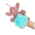 Jucarii, Copii si Bebe - Igiena si ingrijire - Baia bebelusului - Cadite bebe si accesorii baie - Buretel de baie tip manusa Elefantel, BabyJem, 9x11 cm (Culoare: Gri) - Infinity.ro