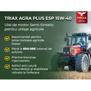 Ulei TRIAX Agra Plus ESP 15W-40 Semisintetic / 19 lt