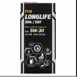 Auto si Moto - Intretinere auto - Uleiuri si lichide - Ulei motor, MANNOL, 5W30  LONGLIFE 504/507  METAL / 5 LT - Infinity.ro