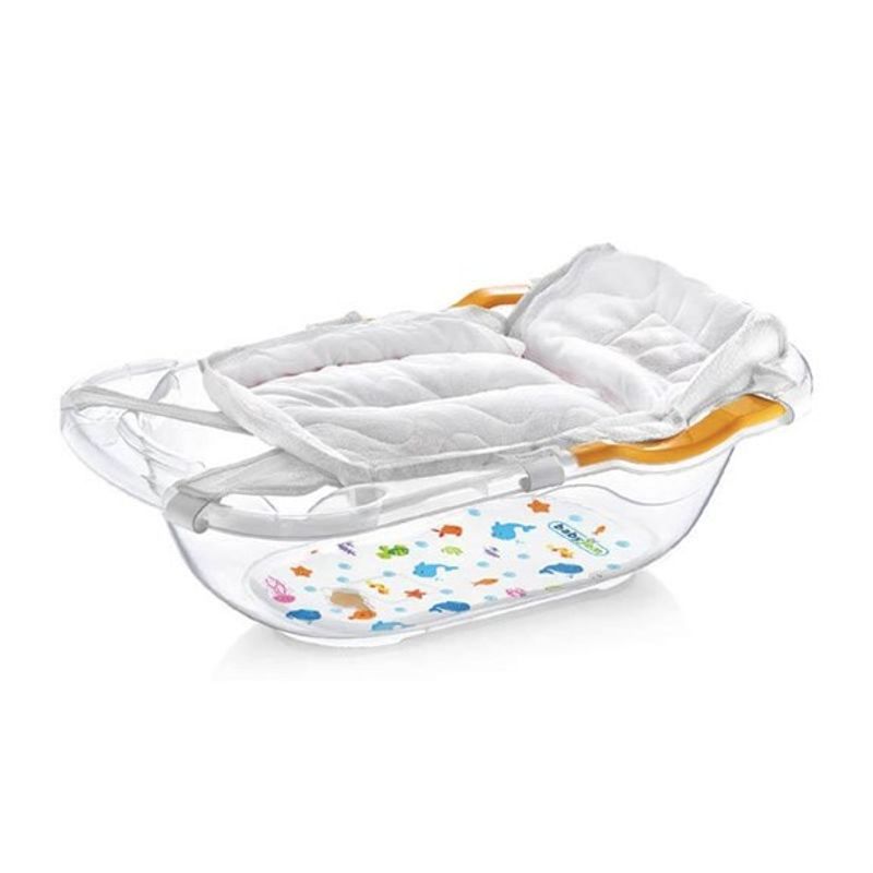 Jucarii, Copii si Bebe - Igiena si ingrijire - Baia bebelusului - Cadite bebe si accesorii baie - Salteluta de tip hamac pentru cadita BabyJem (Culoare: Alb) - Infinity.ro