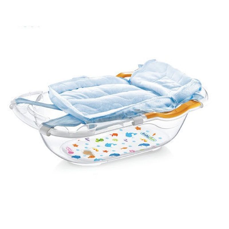 Jucarii, Copii si Bebe - Igiena si ingrijire - Baia bebelusului - Cadite bebe si accesorii baie - Salteluta de tip hamac pentru cadita BabyJem (Culoare: Gri) - Infinity.ro