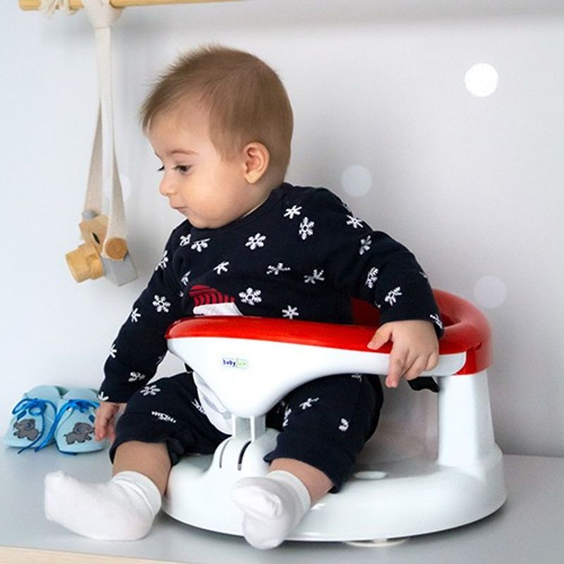 Jucarii, Copii si Bebe - Igiena si ingrijire - Baia bebelusului - Cadite bebe si accesorii baie - Noul Scaun de baie bebelusi Bath and Feeding BabyJem (Culoare: Maro) - Infinity.ro