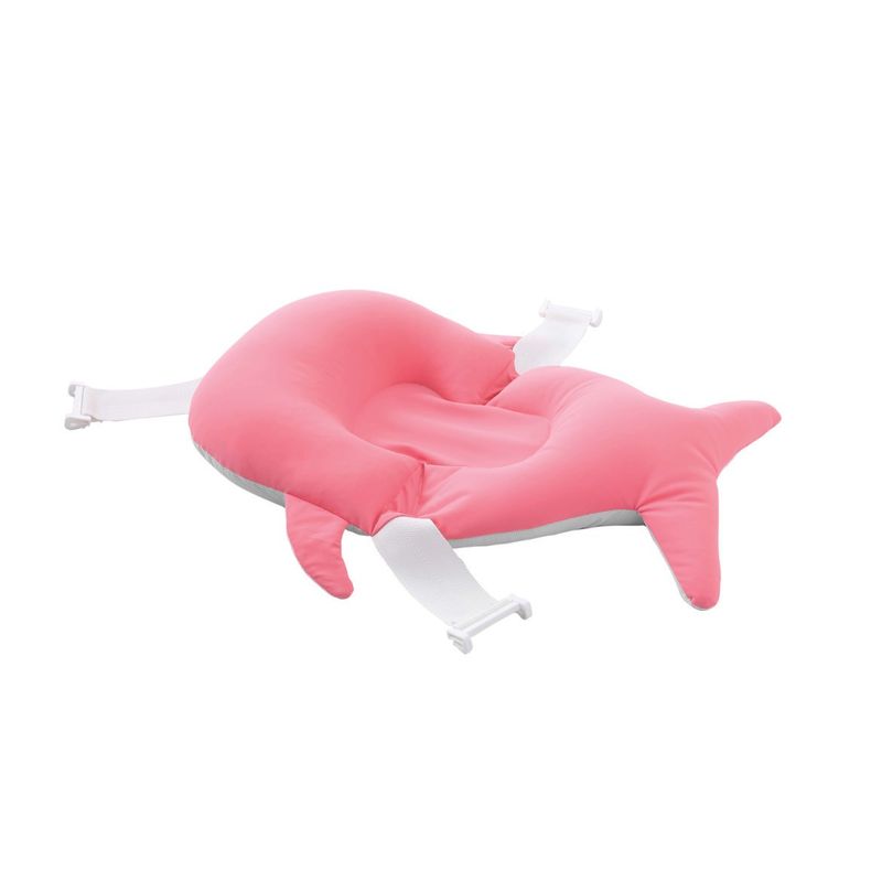 Jucarii, Copii si Bebe - Igiena si ingrijire - Baia bebelusului - Cadite bebe si accesorii baie - Salteluta suport pentru baita Balena, BabyJem, 35x50 cm (Culoare: Roz) - Infinity.ro