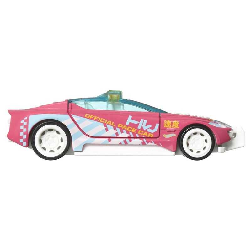 Jucarii, Copii si Bebe - Jucarii si jocuri - Vehicule si jucarii cu telecomanda - Masinute - Hot wheels masinuta metalica cu sistem pull back alpha pursuit scara 1:43 - Infinity.ro