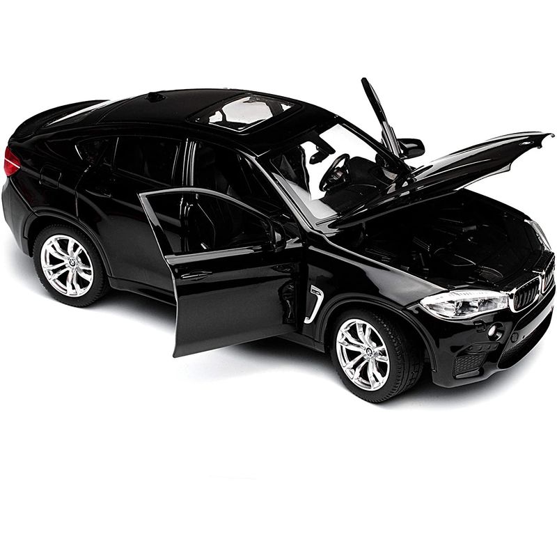 Jucarii, Copii si Bebe - Jucarii si jocuri - Vehicule si jucarii cu telecomanda - Masinute - Masinuta metalica bmw x6m negru scara 1 la 24 - Infinity.ro