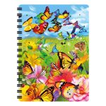 Carti si Birotica - Papetarie - Agende si calendare - Agende si carnete - Carnetel zoo, cu spirala, 3D, "LiveLife - Butter flutter" - Infinity.ro
