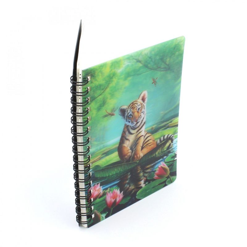 Carti si Birotica - Papetarie - Agende si calendare - Agende si carnete - Carnetel zoo, cu spirala, 3D, "LiveLife - Tiger lily" - Infinity.ro