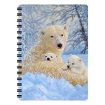 Carti si Birotica - Papetarie - Agende si calendare - Agende si carnete - Carnetel zoo, cu spirala, 3D, „LiveLife – Northern family” - Infinity.ro