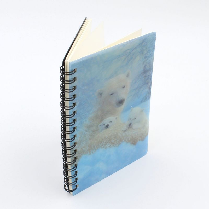 Carti si Birotica - Papetarie - Agende si calendare - Agende si carnete - Carnetel zoo, cu spirala, 3D, „LiveLife – Northern family” - Infinity.ro