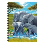 Carti si Birotica - Papetarie - Agende si calendare - Agende si carnete - Carnetel zoo, cu spirala, 3D, "LiveLife - Pachyderm pals" - Infinity.ro