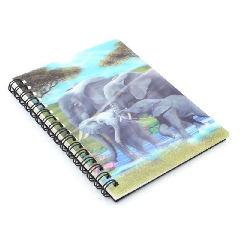 Carti si Birotica - Papetarie - Agende si calendare - Agende si carnete - Carnetel zoo, cu spirala, 3D, "LiveLife - Pachyderm pals" - Infinity.ro