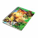 Carti si Birotica - Papetarie - Agende si calendare - Agende si carnete - Carnetel zoo, cu spirala, 3D, Feline Affection - Infinity.ro
