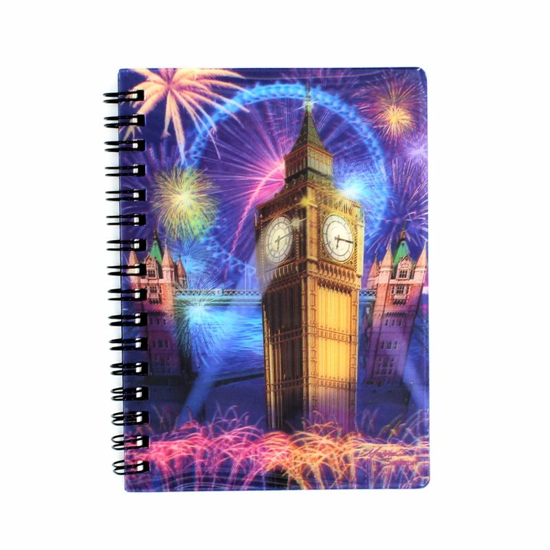 Carti si Birotica - Papetarie - Agende si calendare - Agende si carnete - Carnetel zoo, cu spirala, 3D, London Eye & Big Ben - Infinity.ro