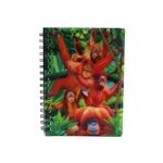 Carti si Birotica - Papetarie - Agende si calendare - Agende si carnete - Carnetel zoo, cu spirala, 3D, Orangutan Swinging - Infinity.ro
