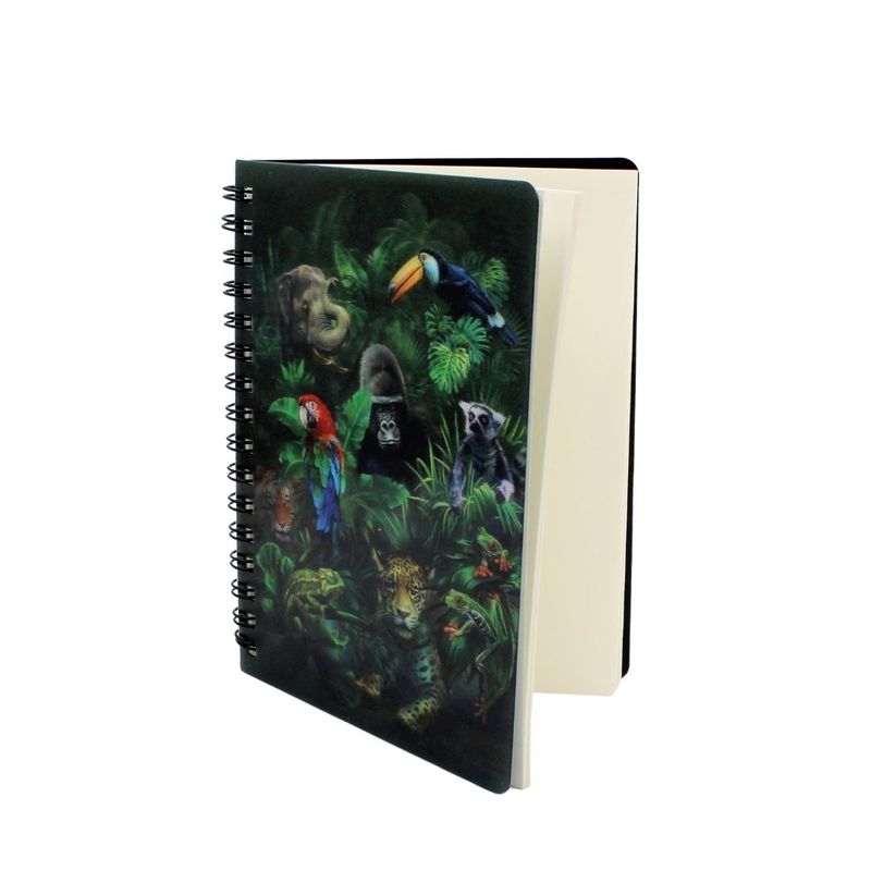 Carti si Birotica - Papetarie - Agende si calendare - Agende si carnete - Carnetel zoo, cu spirala, 3D, Jungle Pals - Infinity.ro