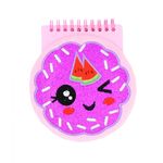 Carti si Birotica - Papetarie - Agende si calendare - Agende si carnete - Carnetel, 3D, Gogoasa mov, 80 pagini - Infinity.ro