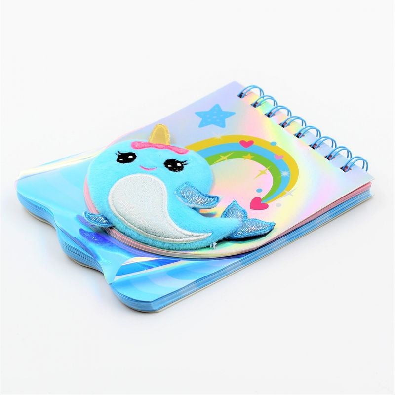 Carti si Birotica - Papetarie - Agende si calendare - Agende si carnete - Carnetel, 3D, Delfin unicorn, 80 pagini - Infinity.ro