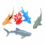 Jucarii, Copii si Bebe - Jucarii si jocuri - Figurine - Set de figurine Deluxebase, jumbo, Sharks, 5 piese - Infinity.ro