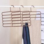 Casa si Gradina - Mobilier - Organizare si depozitare - Umerase si valeti - Set 4 umerase multifunctionale din plastic cu 5 pozitii pentru pantaloni, fuste, cravate, prosoape, care ajuta la economisirea s - Infinity.ro