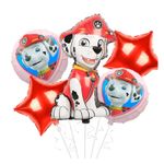 Casa si Gradina - Decoratiuni - Decoratiuni petrecere - Baloane - Buchet 5 baloane folie Marshall KidMania® Patrula Catelusilor, 65x45 cm - Infinity.ro