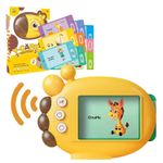 Jucarii, Copii si Bebe - Jucarii si jocuri - Jucarii & jocuri educative - Jucarii interactive - Jucarie educativa Montessori pentru copii, 60 carduri, incarcare MicroUSB, 2 ani+, Girafa galbena, bebeLOGIC™ - Infinity.ro