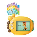 Jucarii, Copii si Bebe - Jucarii si jocuri - Jucarii & jocuri educative - Jucarii interactive - Jucarie educativa Montessori pentru copii, 60 carduri, incarcare MicroUSB, 2 ani+, Girafa galbena, bebeLOGIC™ - Infinity.ro