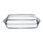 Casa si Gradina - Bucatarie si vesela - Vase pentru gatit - Tavi copt - Vas termorezistent 1.95 Litri, cu capac sticla 1.375 Litri, Borcam, 59009 - Infinity.ro