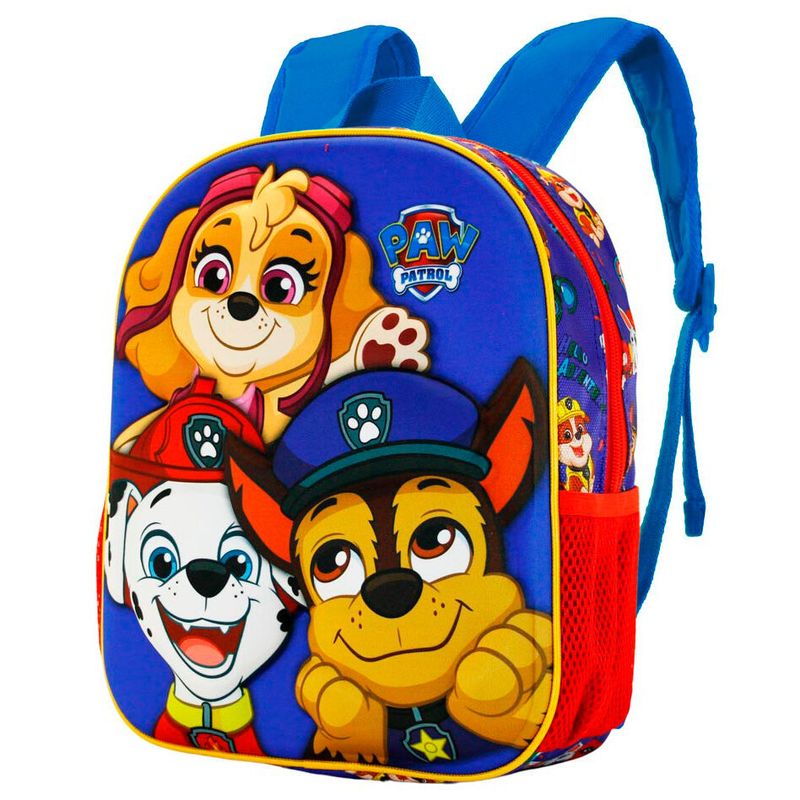 Carti si Birotica - Rechizite - Rucsacuri si genti scolare - Ghiozdan copii Paw Patrol, design 3D, 26 x 31 x 11 cm Albastru 26 x 31 x 11 cm - Infinity.ro