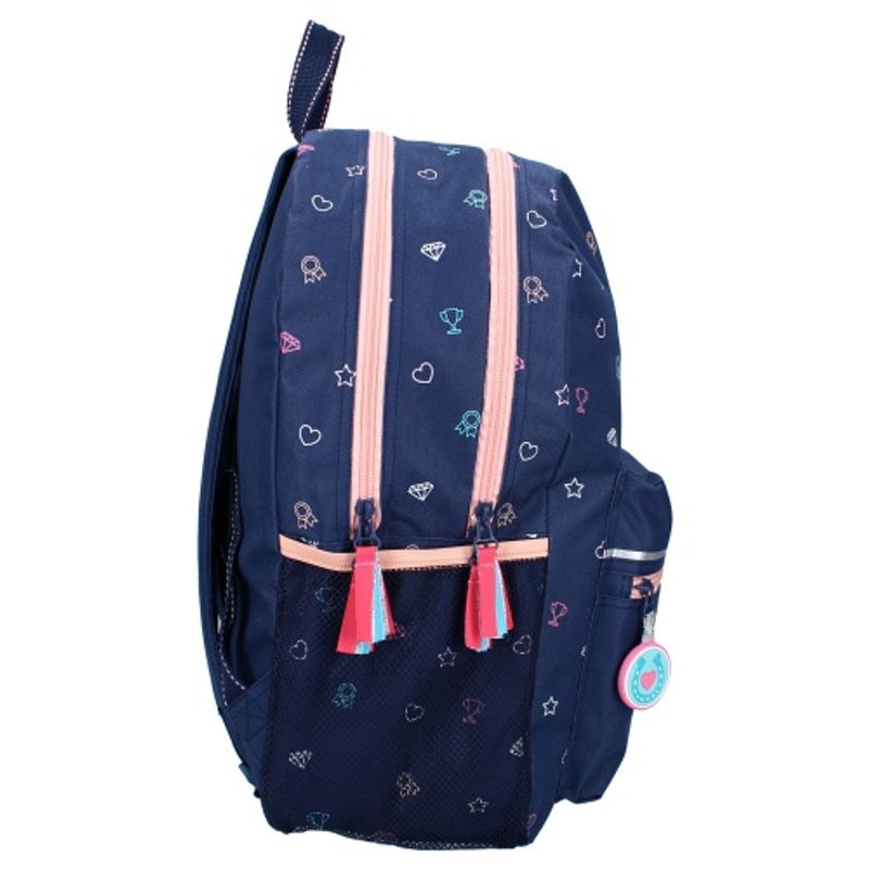 Carti si Birotica - Rechizite - Rucsacuri si genti scolare - Ghiozdan Milky Kiss Live Love Ride, 43 x 32 x 19 cm Albastru 43 x 32 x 19 cm - Infinity.ro