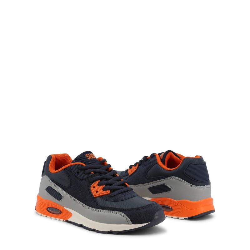 Fashion, accesorii si bijuterii - Copii - Incaltaminte copii - Sneakers si tenisi copii - Pantofi sport Shone 005-002, 35 EU, Albastru/Portocaliu - Infinity.ro