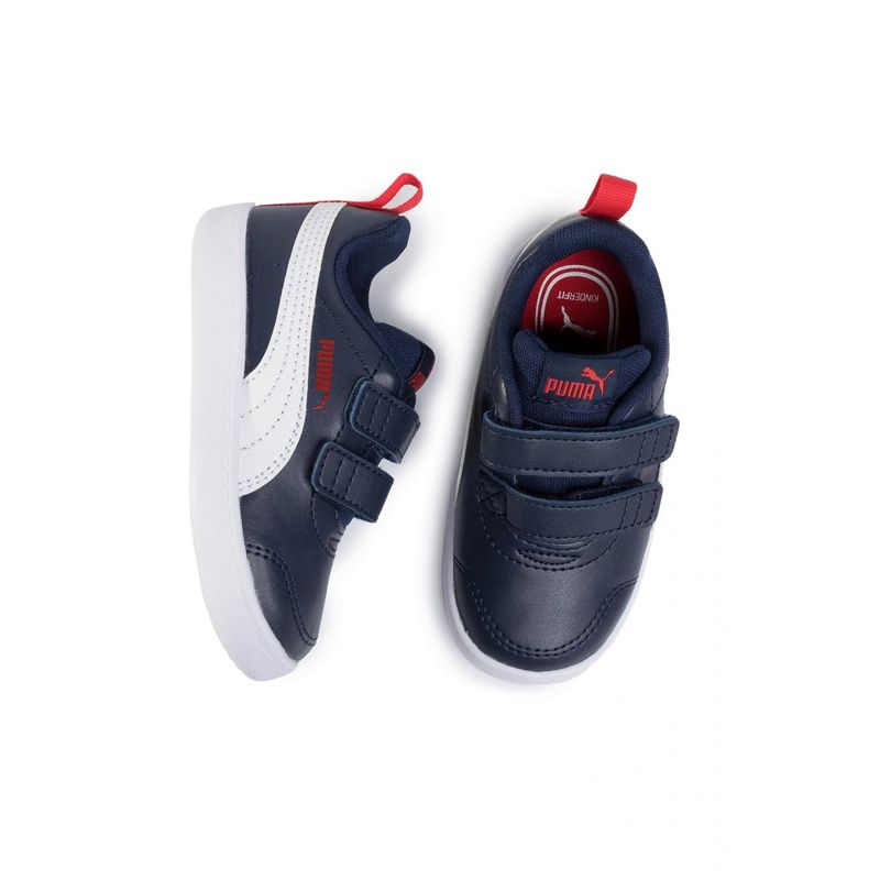 Fashion, accesorii si bijuterii - Copii - Incaltaminte copii - Sneakers si tenisi copii - Pantofi sport puma Courtflex V2 V Inf 371544 27 EU Bleumarin - Infinity.ro