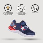 Fashion, accesorii si bijuterii - Copii - Incaltaminte copii - Pantofi copii - Pantofi sport cu luminite Capitan America, model 2300004696, Marime 34 EU, Albastru - Infinity.ro