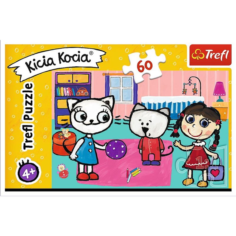 Jucarii, Copii si Bebe - Jucarii si jocuri - Jocuri si puzzle - Puzzle - Puzzle trefl 60 kicia kocia si prietenii - Infinity.ro