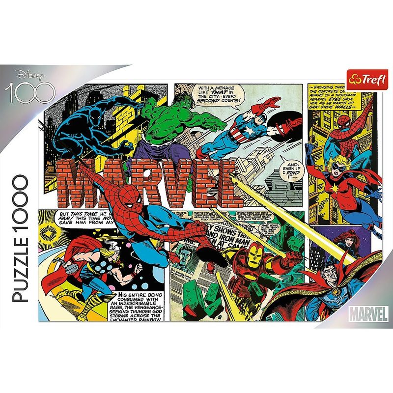Jucarii, Copii si Bebe - Jucarii si jocuri - Jocuri si puzzle - Puzzle - Puzzle trefl 1000 disney 100 eroii marvel - Infinity.ro