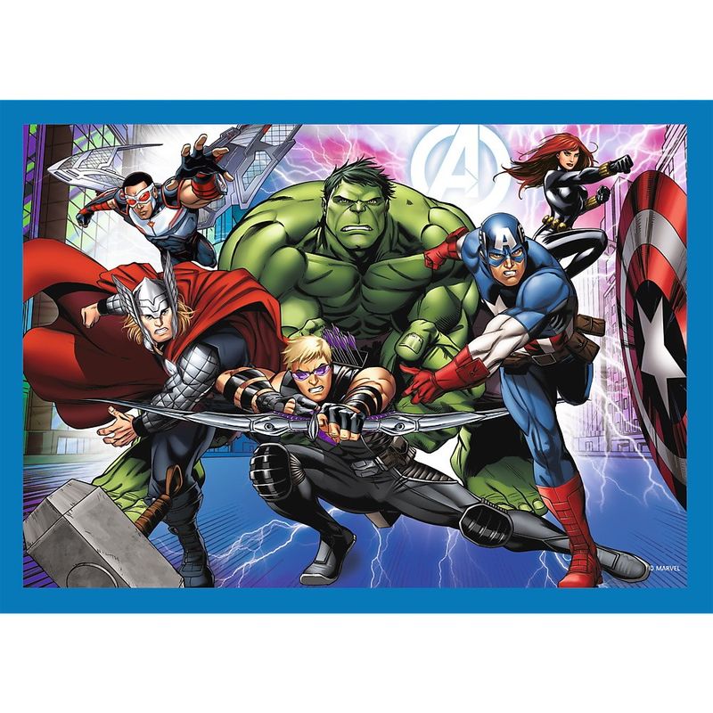 Jucarii, Copii si Bebe - Jucarii si jocuri - Jocuri si puzzle - Puzzle - Puzzle trefl 4in1 avengers - razbunatorii curajosi - Infinity.ro