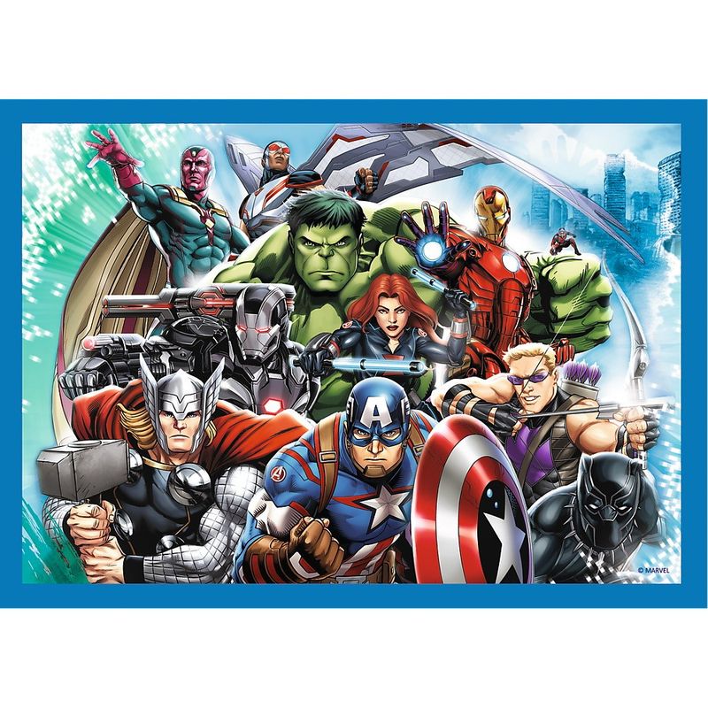 Jucarii, Copii si Bebe - Jucarii si jocuri - Jocuri si puzzle - Puzzle - Puzzle trefl 4in1 avengers - razbunatorii curajosi - Infinity.ro