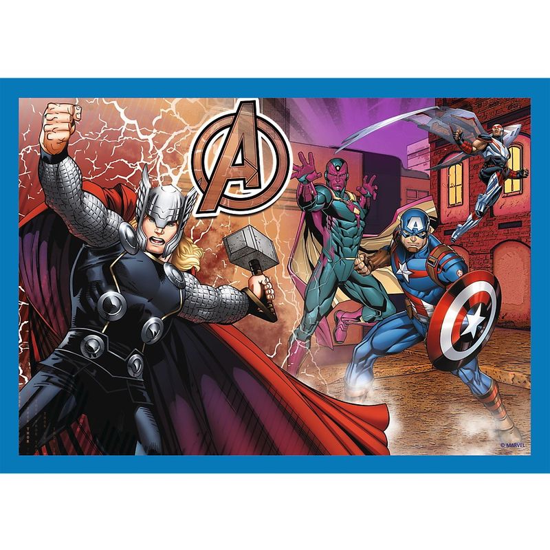 Jucarii, Copii si Bebe - Jucarii si jocuri - Jocuri si puzzle - Puzzle - Puzzle trefl 4in1 avengers - razbunatorii curajosi - Infinity.ro