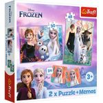 Jucarii, Copii si Bebe - Jucarii si jocuri - Jocuri si puzzle - Puzzle - Puzzle trefl 2in1 memo disney frozen printesele si taramul lor - Infinity.ro