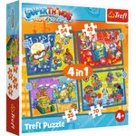 Jucarii, Copii si Bebe - Jucarii si jocuri - Jocuri si puzzle - Puzzle - Puzzle trefl 4in1 super things super actiunea - Infinity.ro