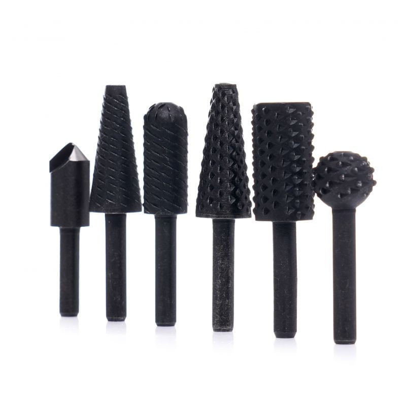 Casa si Gradina - Constructii - Scule electrice si accesorii - Seturi si accesorii pentru gaurit si insurubat - Set de freze 3 pentru metal si 3 pentru lemn N.11214 - Infinity.ro