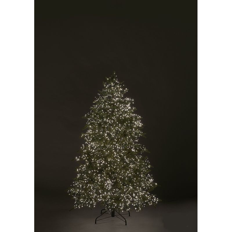 Casa si Gradina - Decoratiuni - Decoratiuni de sezon - Brad artificial impermeabil Pin Spark de Lux cu 6670 Mini Led, exterior-interior, PE, 210 cm, verde - Infinity.ro