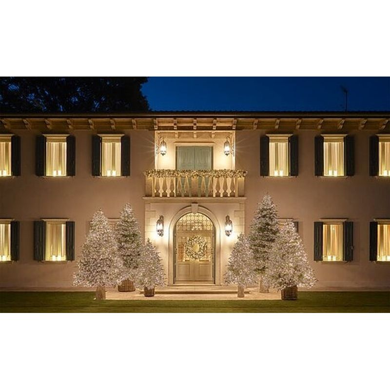 Casa si Gradina - Decoratiuni - Decoratiuni de sezon - Brad artificial impermeabil Pin Spark de Lux cu 6670 Mini Led, exterior-interior, PE, 210 cm, verde - Infinity.ro
