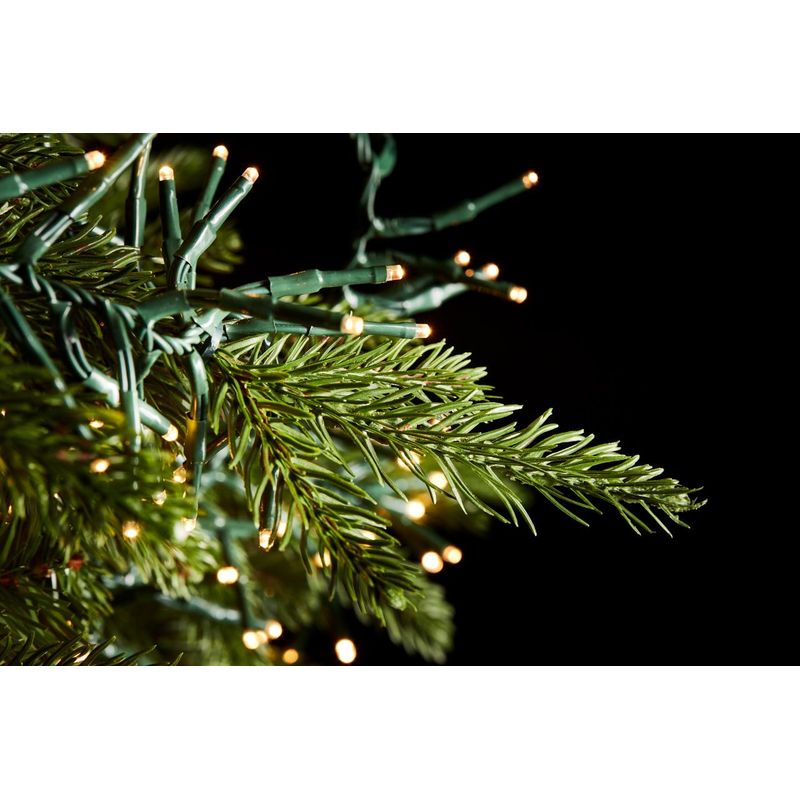 Casa si Gradina - Decoratiuni - Decoratiuni de sezon - Brad artificial impermeabil Pin Spark de Lux cu 6670 Mini Led, exterior-interior, PE, 210 cm, verde - Infinity.ro