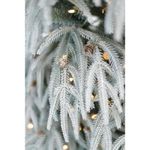 Casa si Gradina - Decoratiuni - Decoratiuni de sezon - Brad artificial Snowy River cu zapada si lumini, PE, 198 cm, 600 leduri - Infinity.ro