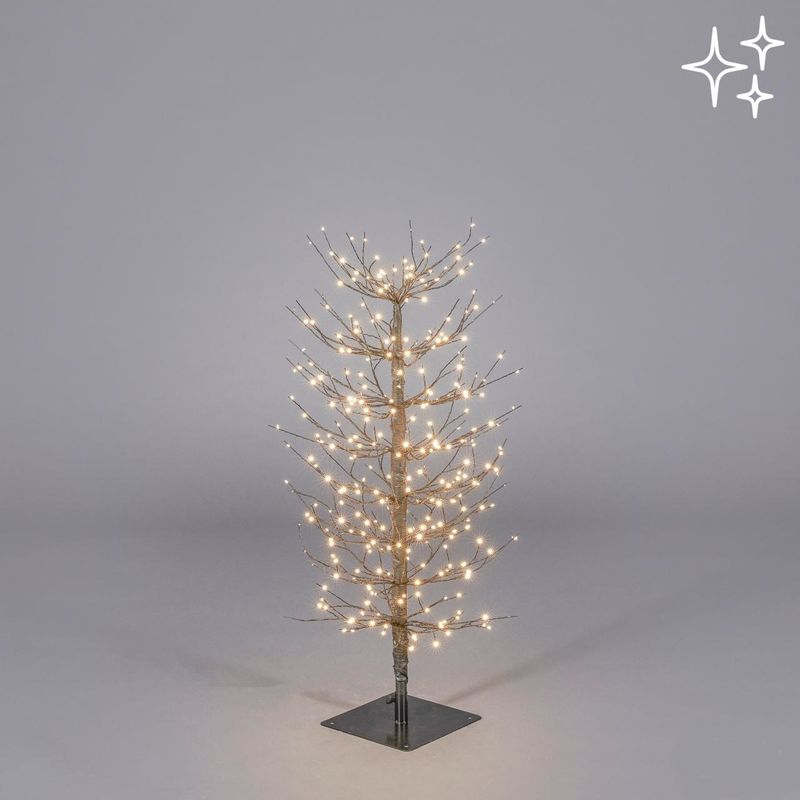 Casa si Gradina - Decoratiuni - Decoratiuni de sezon - Copac Faggio Base Black decorativ Craciun cu 320 led uri, 90 cm - Infinity.ro